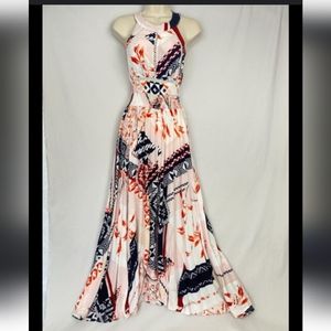 Anthropologie Abel the Label Gemini Vienna Halter Dress